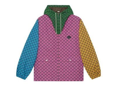 GG Multicolour Canvas Hooded Jacket - RepKings