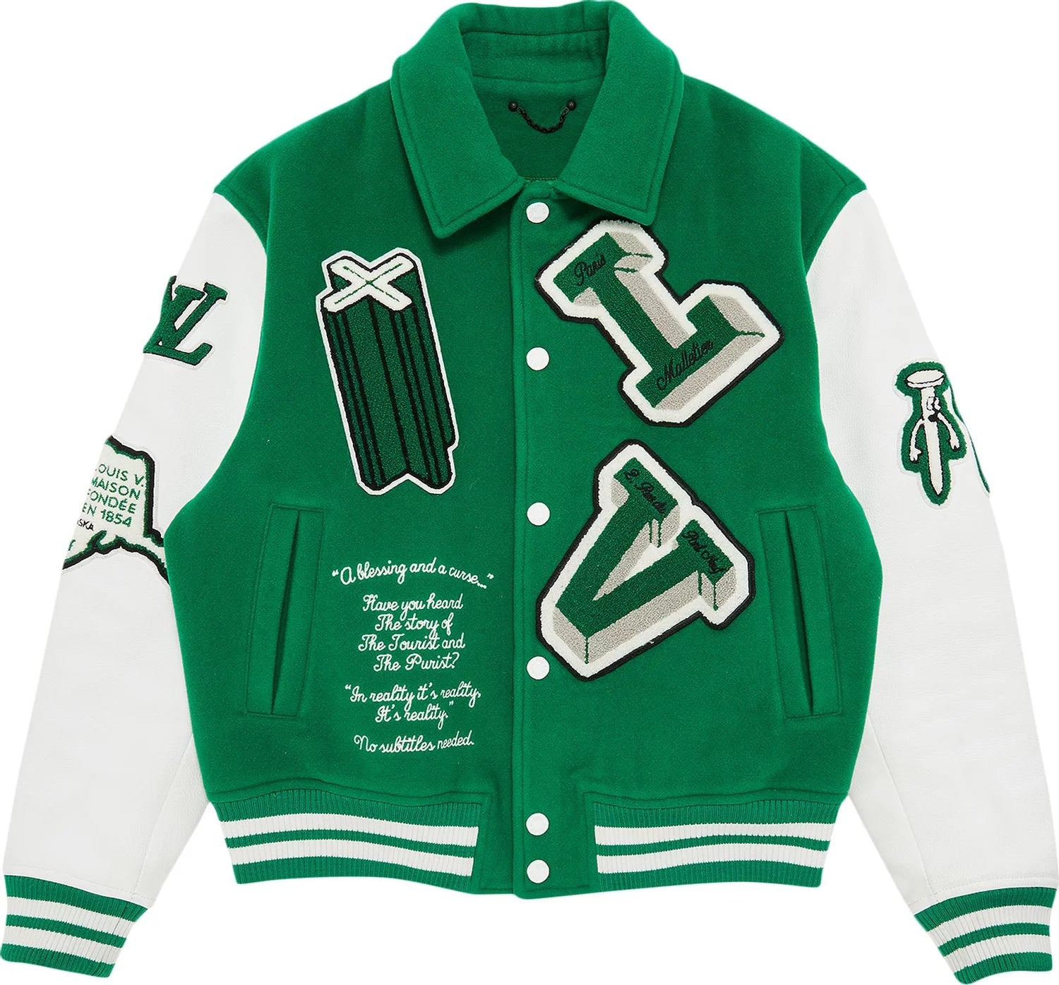 Louis Vuitton Varsity Jacket In Green Clothing - RepKings