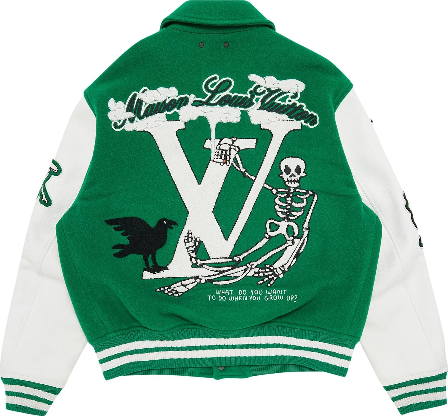 Louis Vuitton Varsity Jacket In Green Clothing - RepKings
