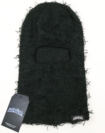 Black Distressed Balaclava Face Mask Clothing - RepKings