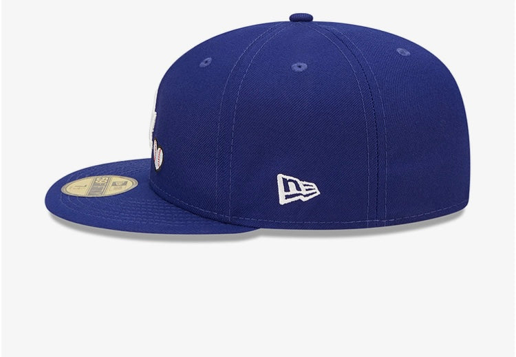 LA Dodgers MLB Team Heart Blue 59FIFTY Fitted Cap - RepKings