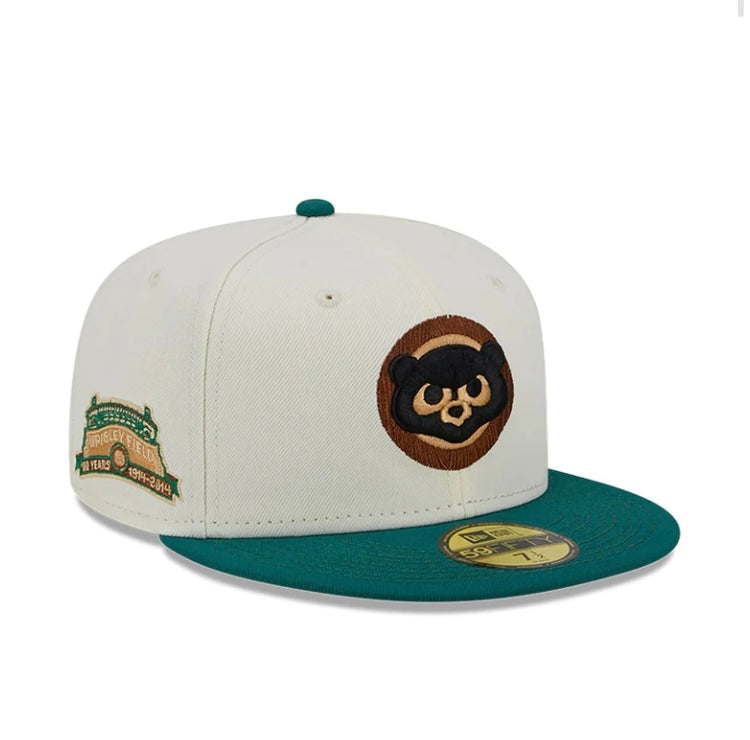 Chicago Cubs 59FIFTY Camp 16753 Stone/Green Cap - RepKings