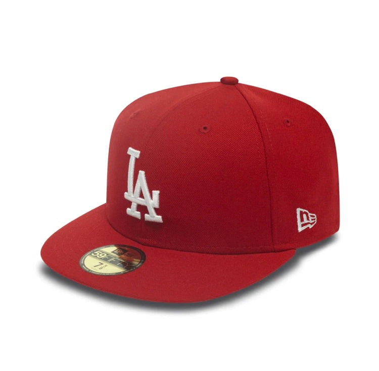 Los Angeles Dodgers 59FIFTY MLB Basic Scarlet/White Cap - RepKings