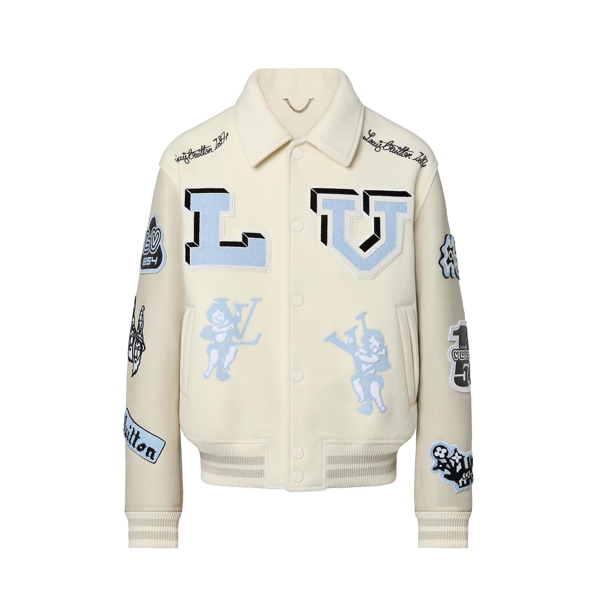 Louis Vuitton Multi-Patches Mixed Leather Varsity Blouson Clothing - RepKings