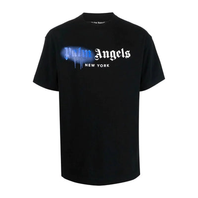 PALM ANGELS SPRAYED LOGO-PRINT T-SHIRT Clothing - RepKings